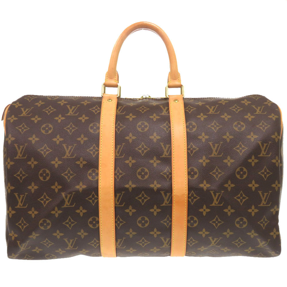LOUIS VUITTON Boston Duffel bag M41428 Monogram canvas Brown Monogram Keepall 45