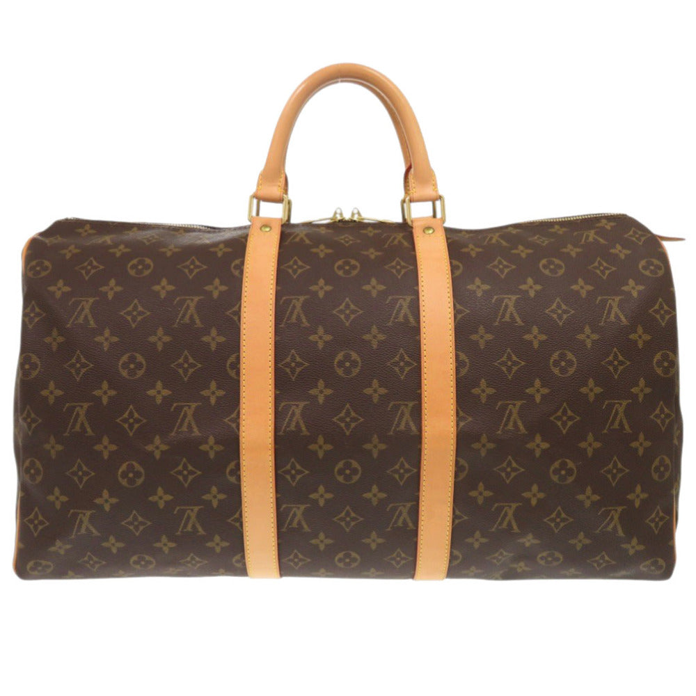 LOUIS VUITTON Boston Duffel bag M41426 Monogram canvas Brown Monogram Keepall 50