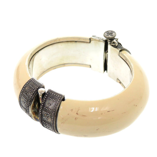 SAINT LAURENT PARIS Bangle plastic Ivory Women