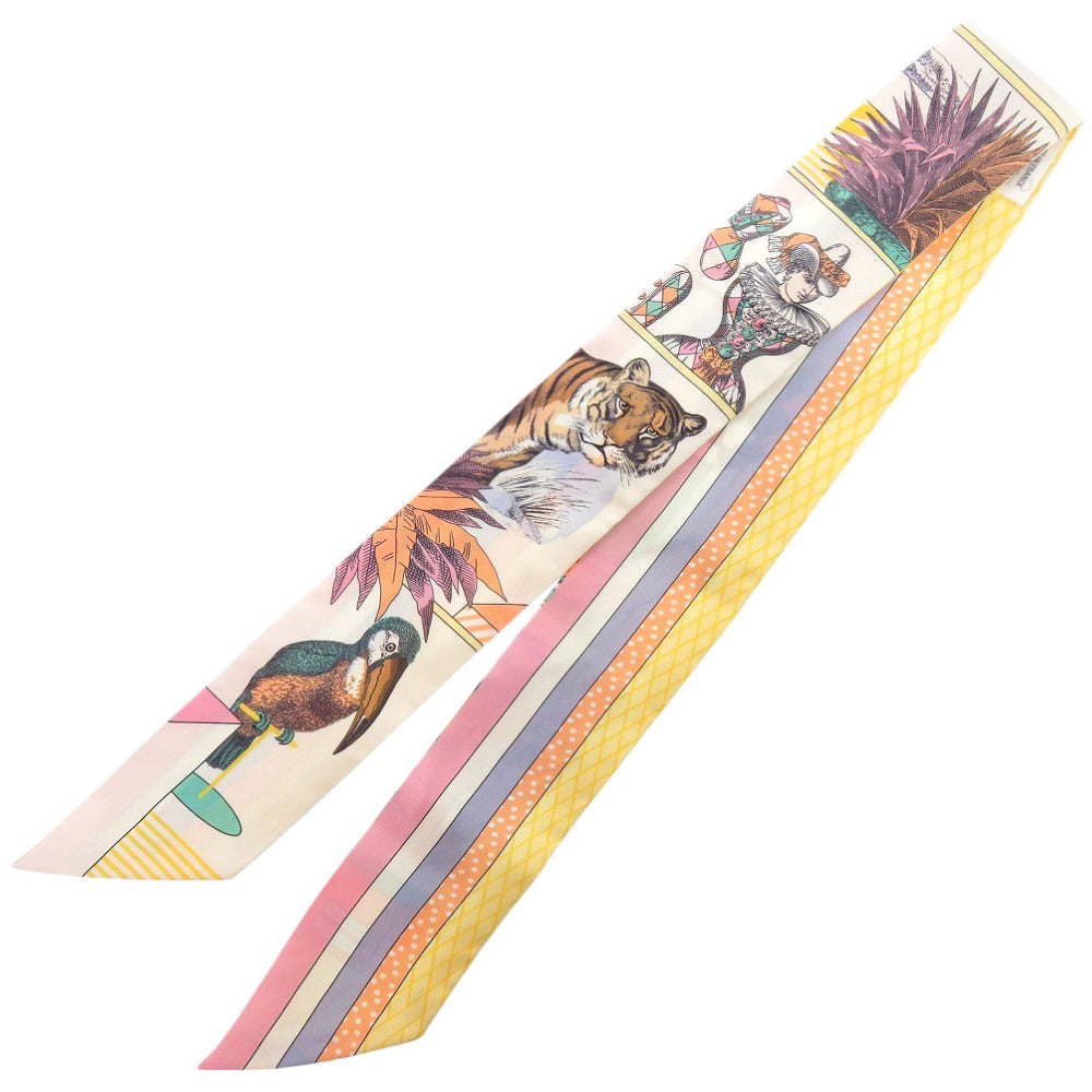 HERMES scarf silk multicolor Twilly Grand Theatre Nouveau Women