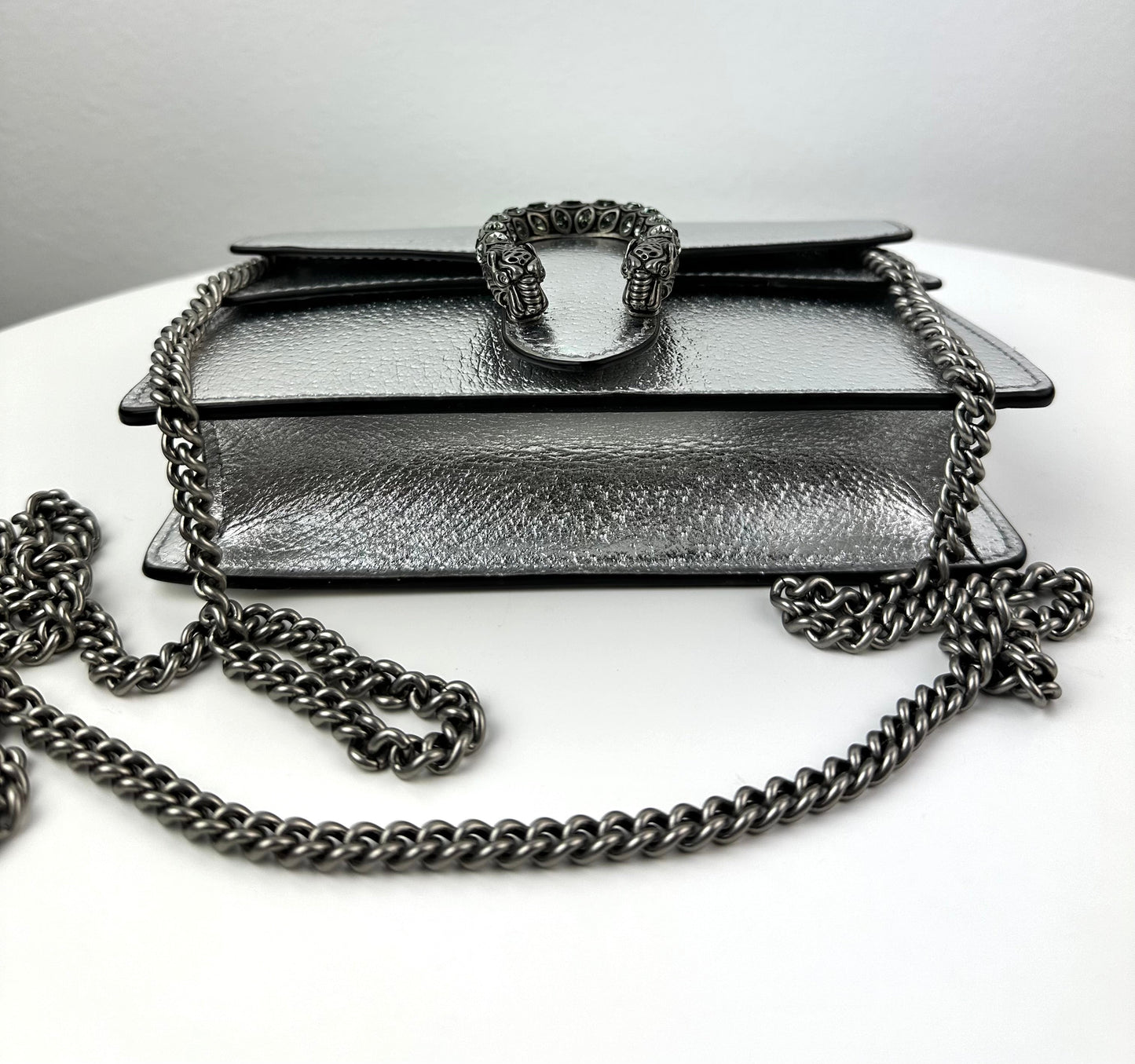 Gucci GG Dionysus Super Mini Bag Silver