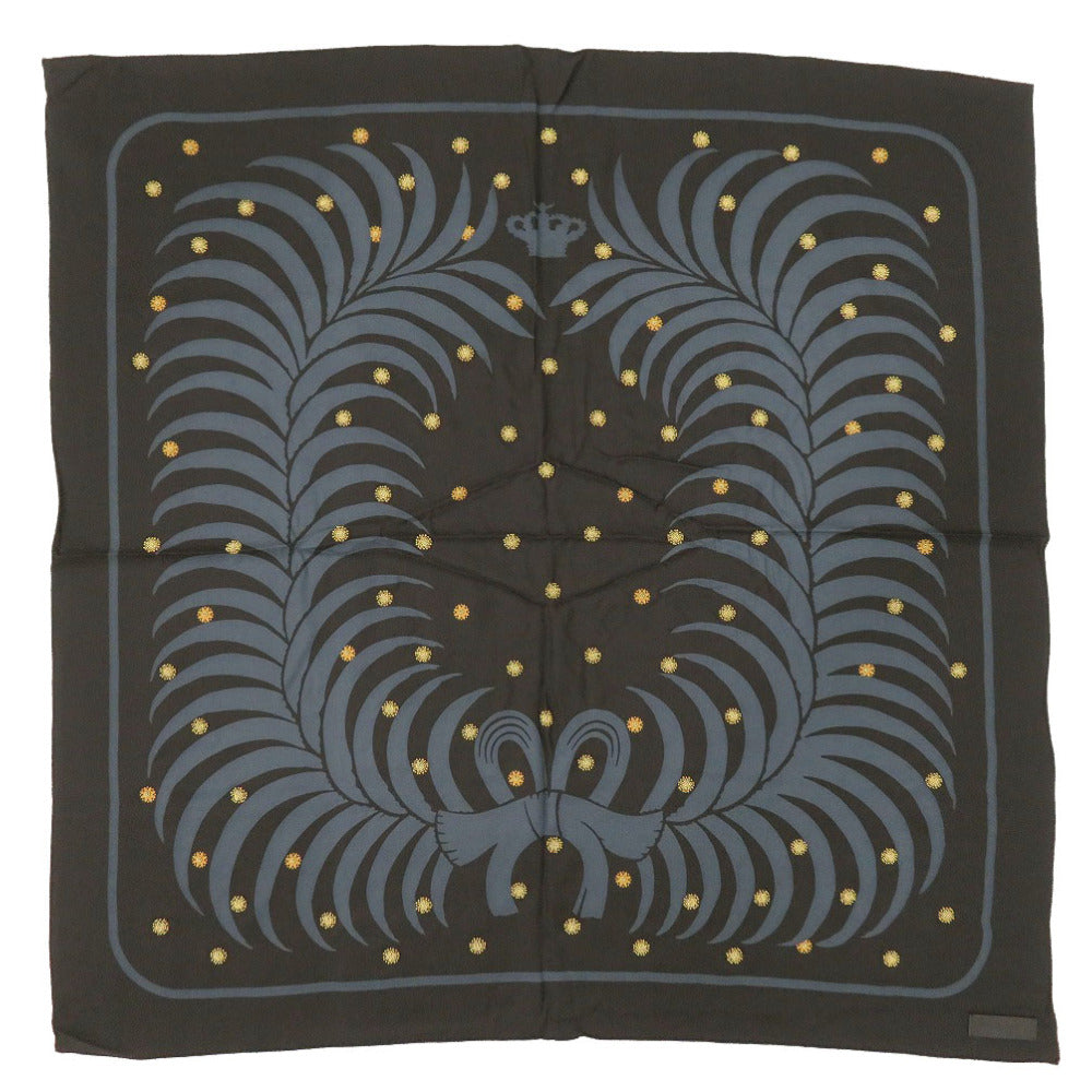 HERMES scarf silk black Carre90 Women