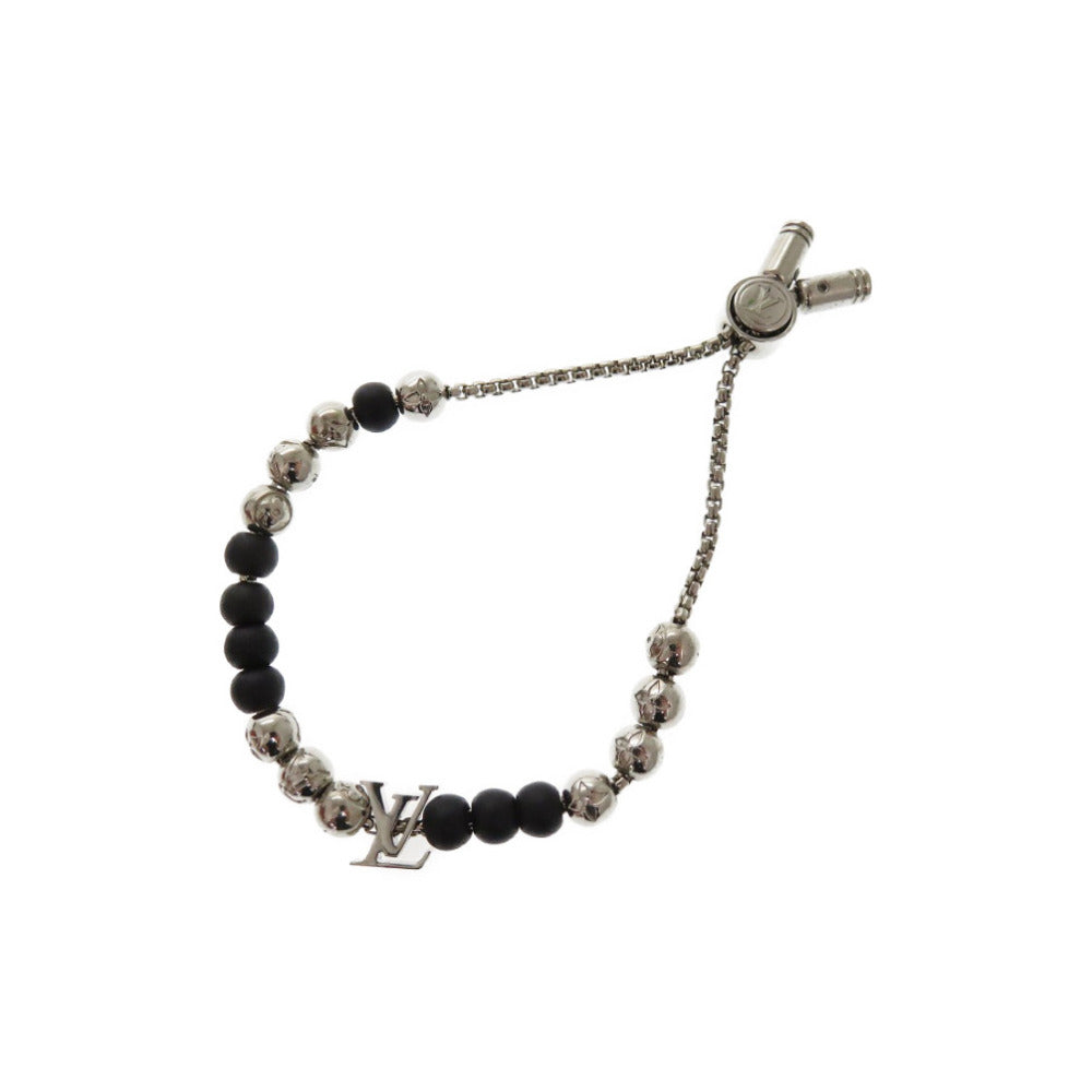 LOUIS VUITTON bracelet M00512 metal Silver Monogram Beads blur Rubbed t Women