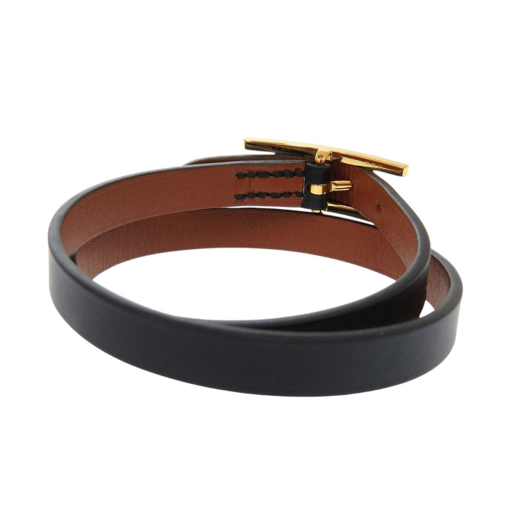 HERMES bracelet Vaux Swift Noir Beapi de Bourtour Women