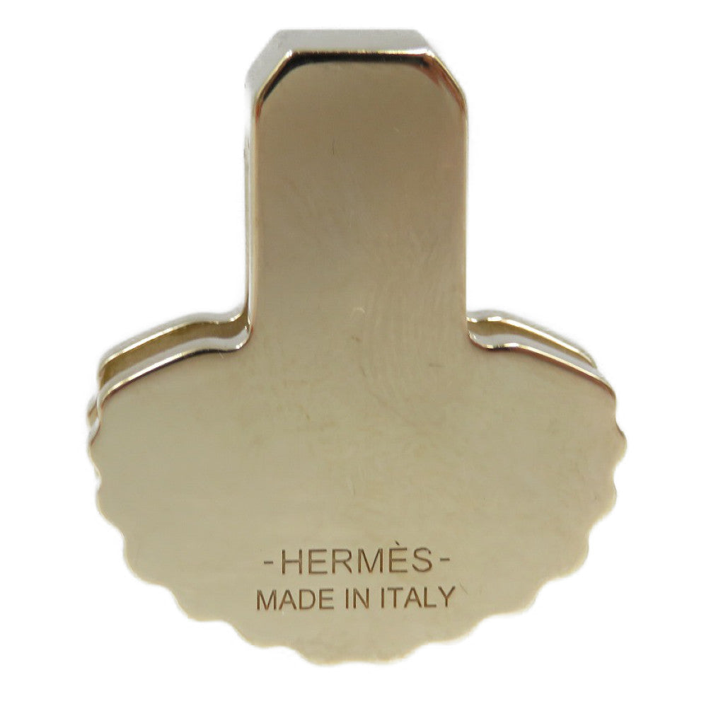 HERMES Scarf ring metal gold Twilly Ring Epaulette Women