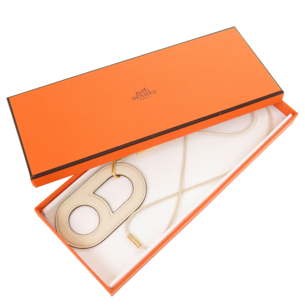 HERMES Necklace Vaux Swift Nata Variations Women