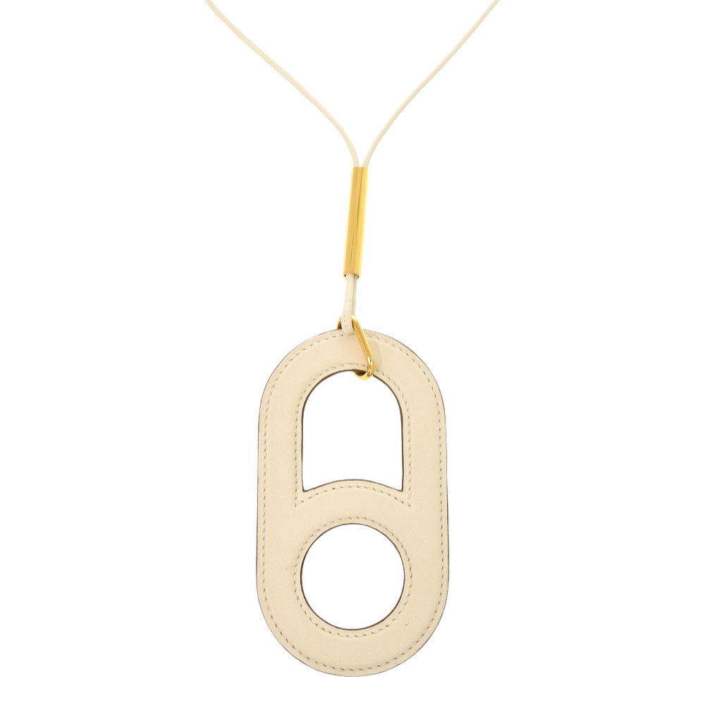HERMES Necklace Vaux Swift Nata Variations Women