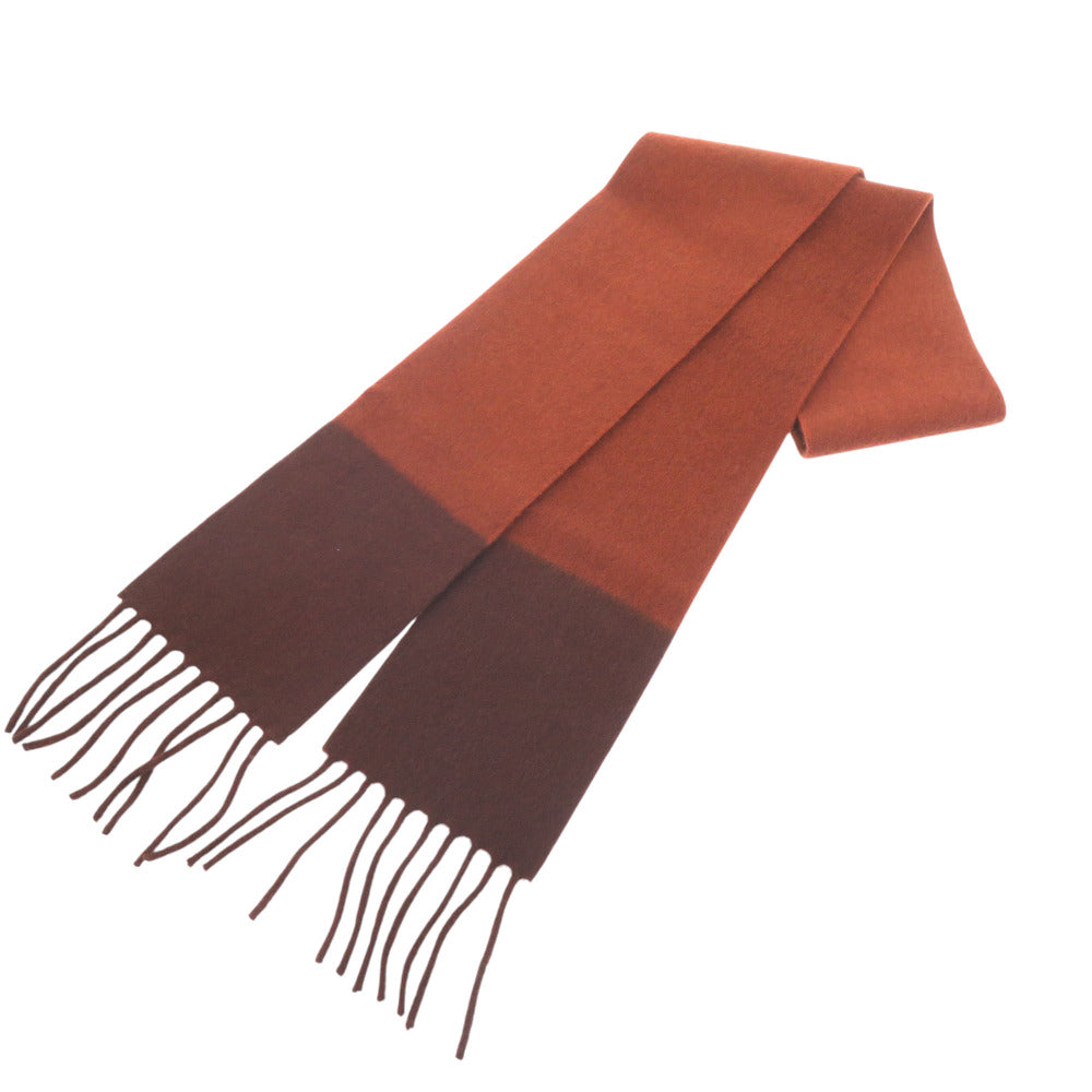 HERMES Scarf M10336 cashmere Brown skinny Women