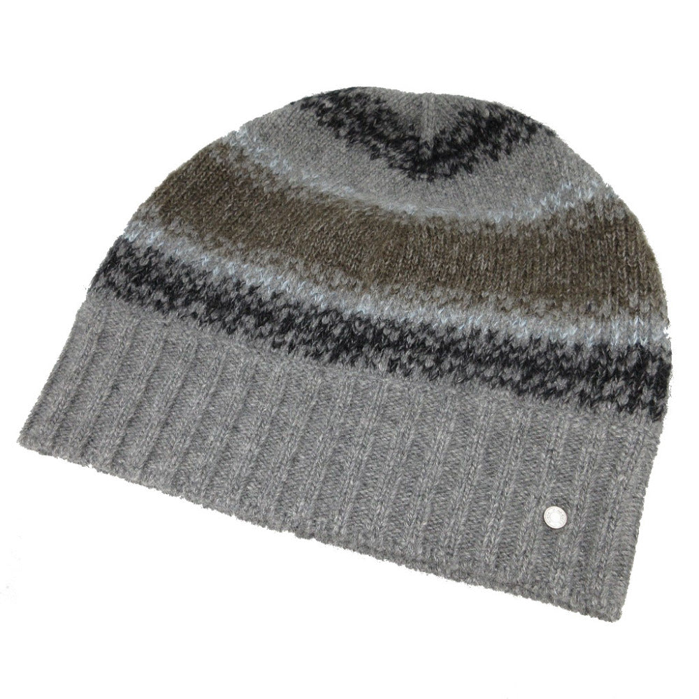 HERMES Other hats Cashmere, Wool gray Knitted hat with Serie buttons unisex(Unisex) M
