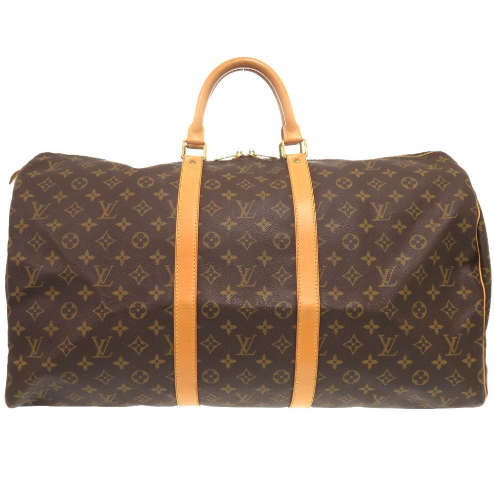 LOUIS VUITTON Boston Duffel bag M41424 Monogram canvas Brown Monogram Keepall 55