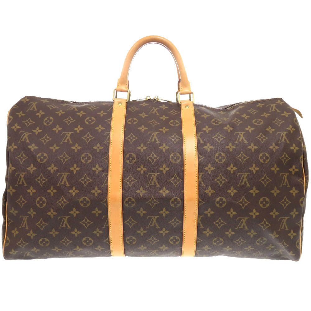 LOUIS VUITTON Boston Duffel bag M41424 Monogram canvas Brown Monogram Keepall 55