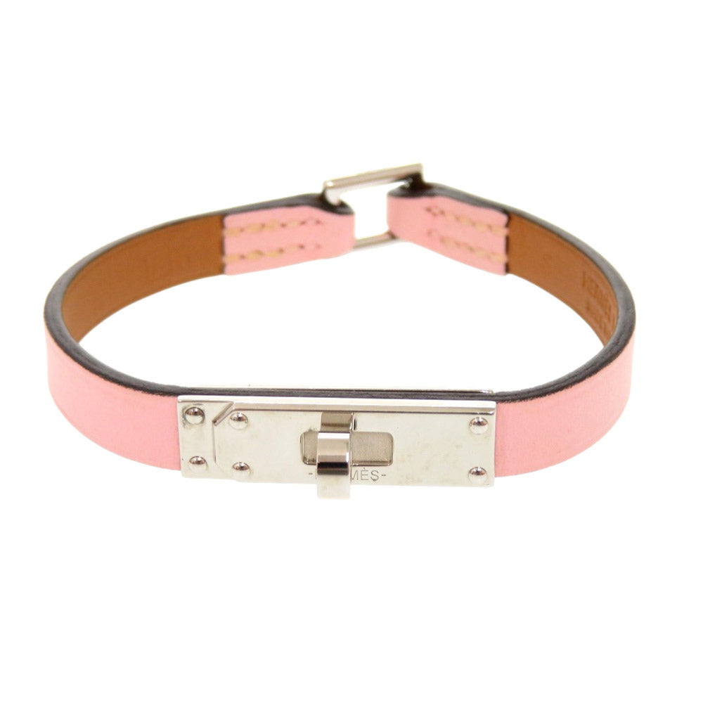 HERMES bracelet Vaux Swift Rose cherry Micro kelly Women