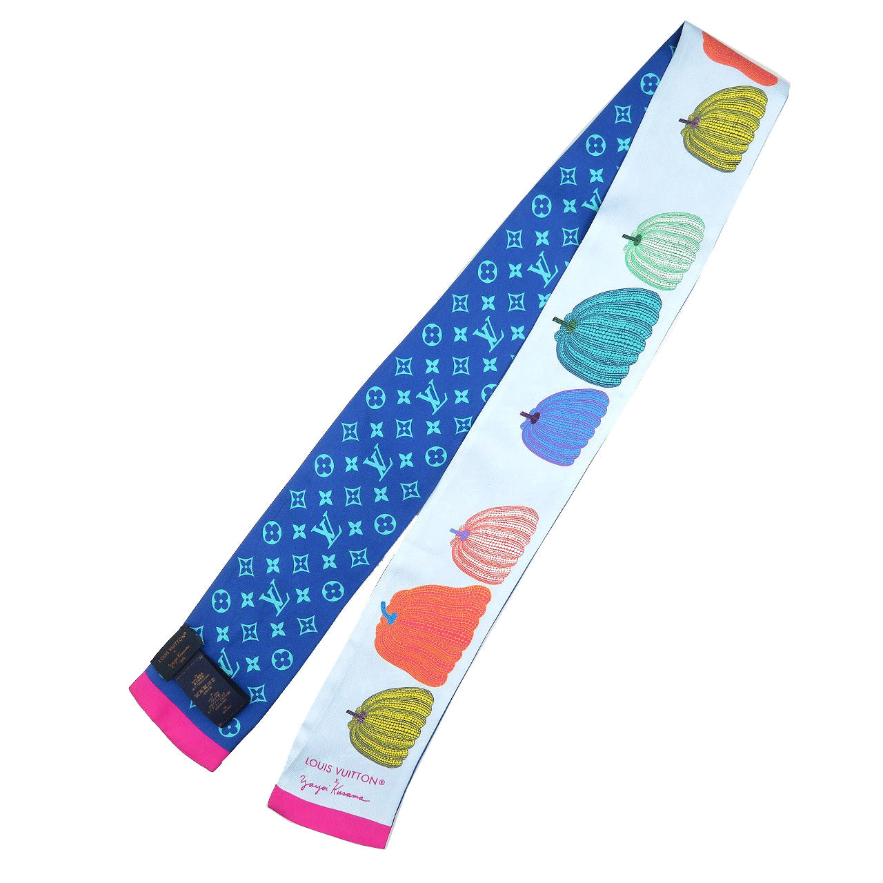LOUIS VUITTON scarf M78391 silk blue LVxYK Bando Pumpkin Women