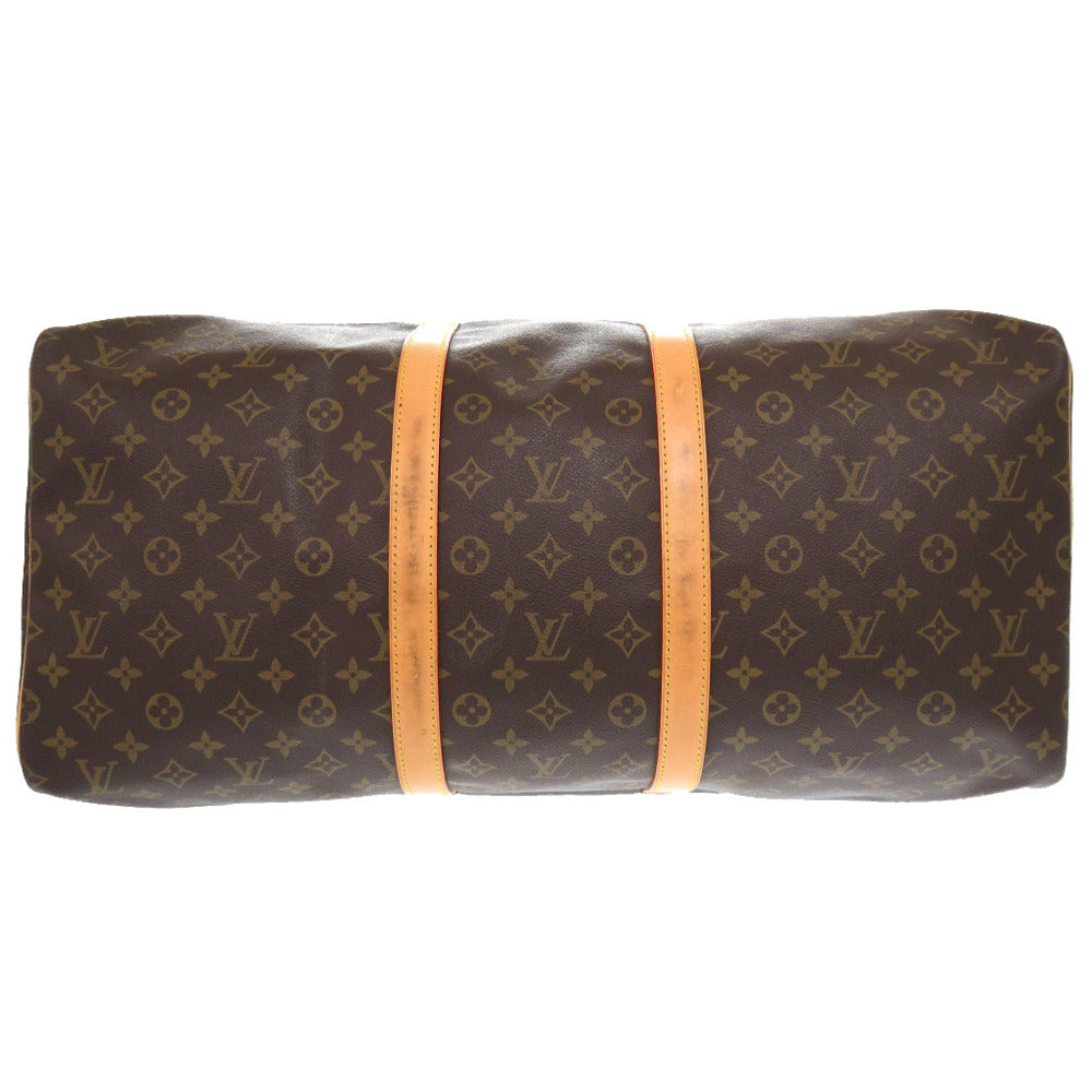 LOUIS VUITTON Boston Duffel bag M41424 Monogram canvas Brown Monogram Keepall 55 mens(Unisex)