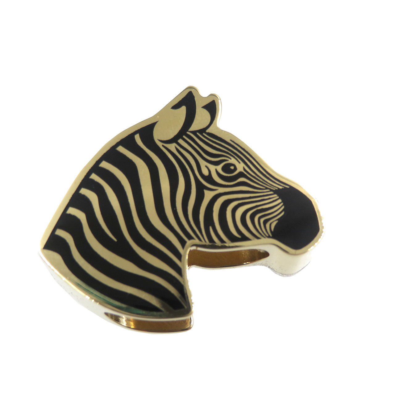 HERMES Scarf ring metal gold Women