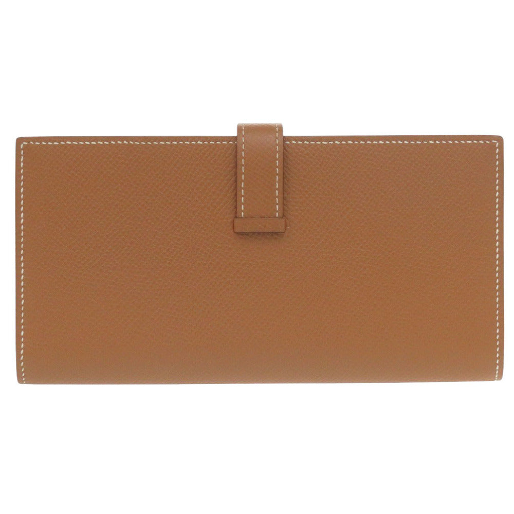 HERMES Long Wallet Purse Epsom gold Beansufla Women