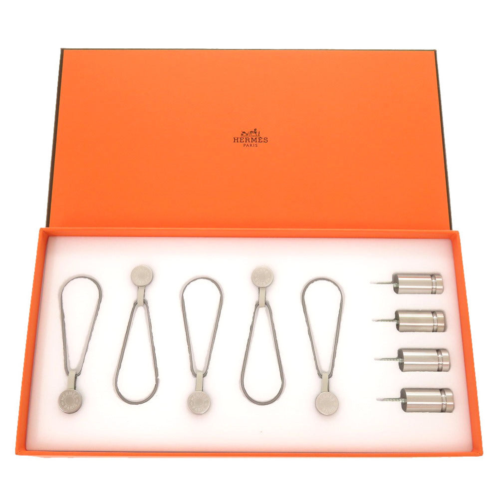 HERMES Other miscellaneous goods brass Silver Hanging set Serie scarf holder FIXATION CARRE BOITIER unisex(Unisex)
