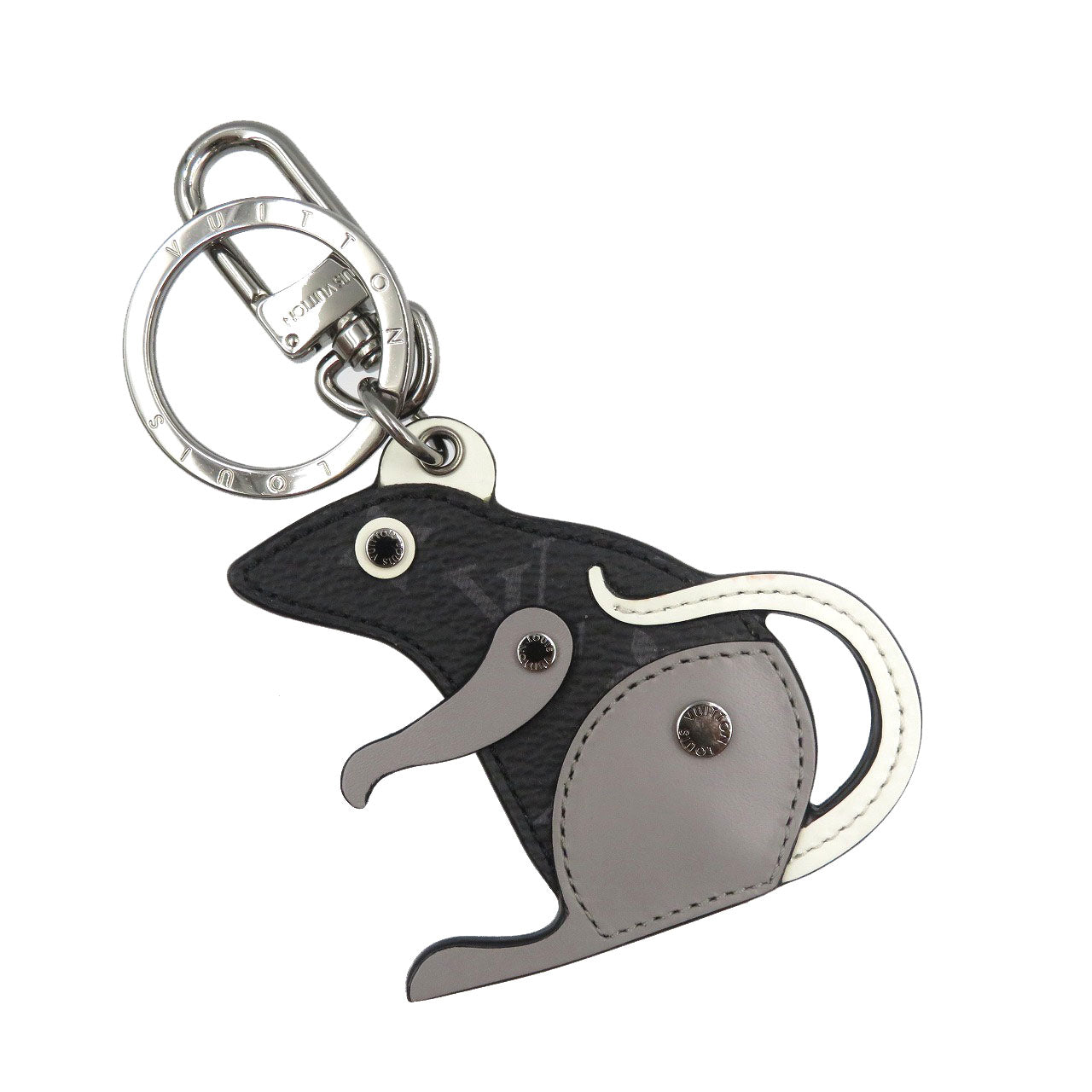 LOUIS VUITTON key ring M68835 Monogram Eclipse, Metal black Monogram Eclipse Portocre LV Rat unisex(Unisex)