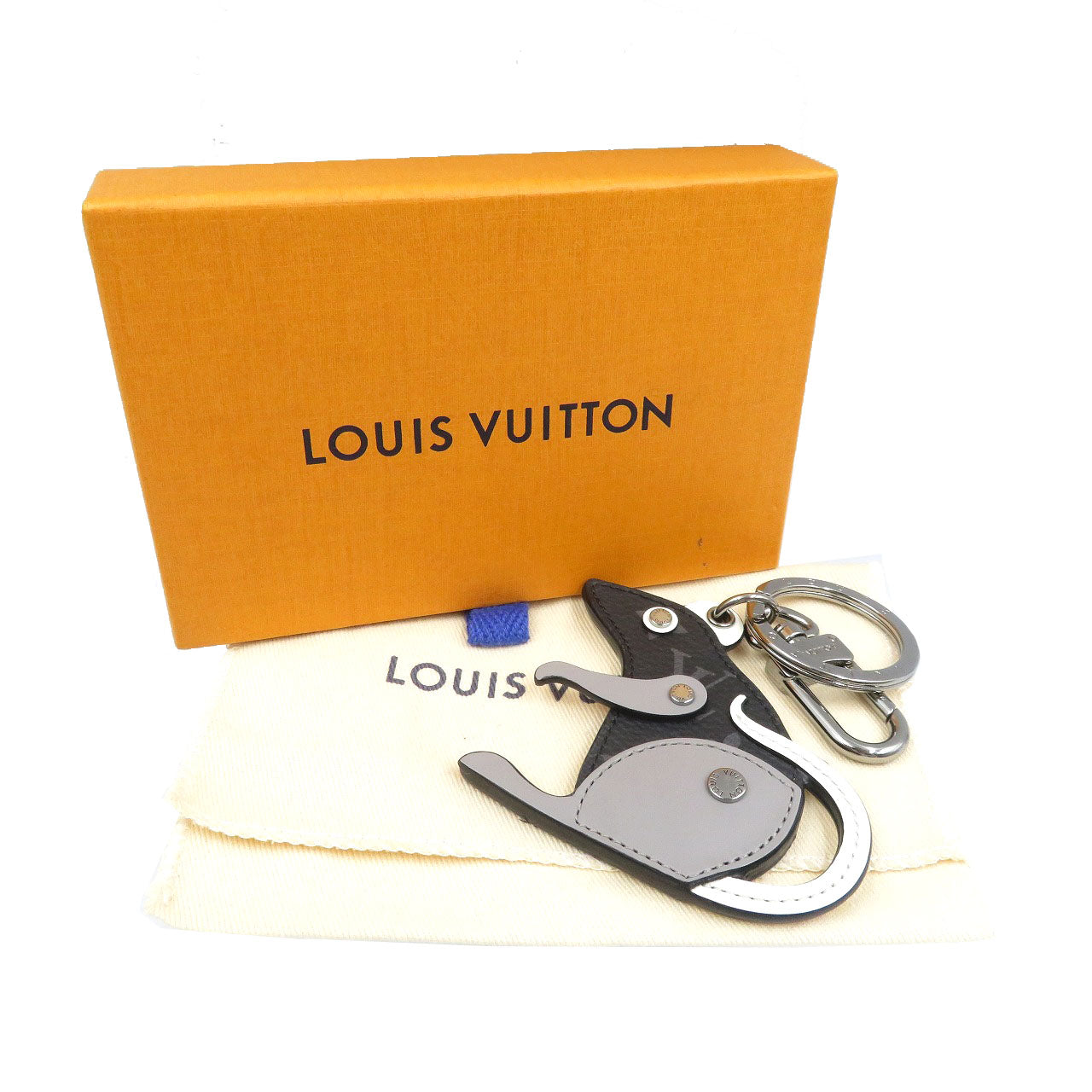 LOUIS VUITTON key ring M68835 Monogram Eclipse, Metal black Monogram Eclipse Portocre LV Rat unisex(Unisex)