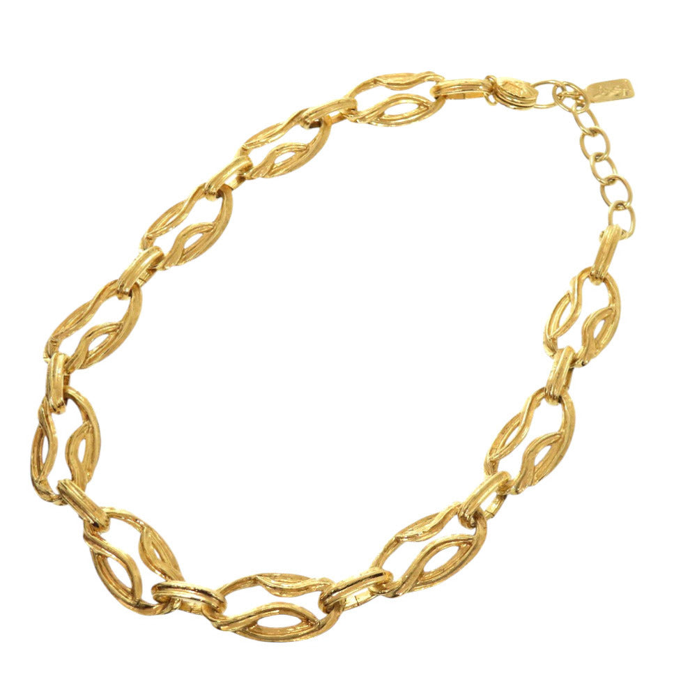 YVES SAINT LAURENT Necklace metal gold vintage Women