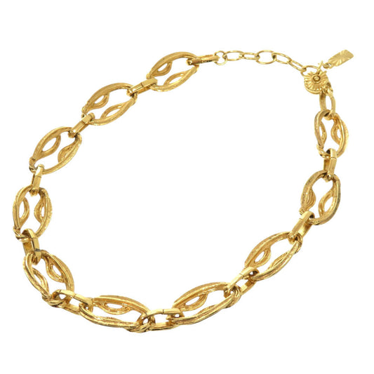 YVES SAINT LAURENT Necklace metal gold vintage Women