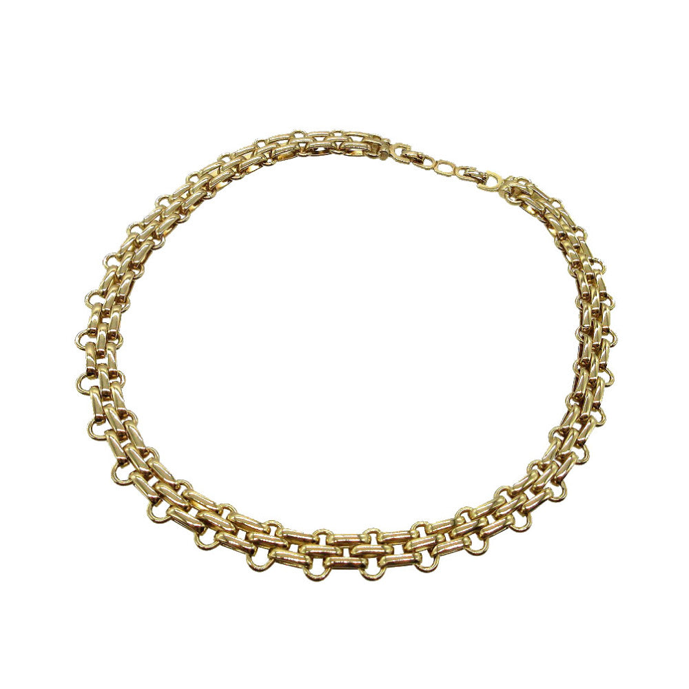 Christian Dior choker metal gold Chain Women