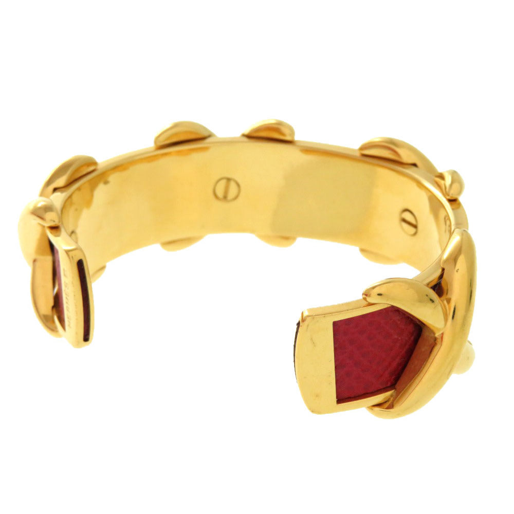 HERMES Bangle metal Red cross Women