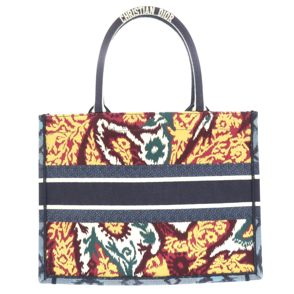 Christian Dior Tote Bag canvas blue Lady Dior Medium Book Tote Women