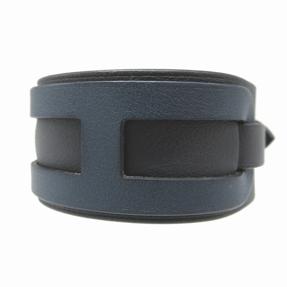 HERMES bracelet Vaux Swift Navy Etrivire Babour unisex(Unisex)