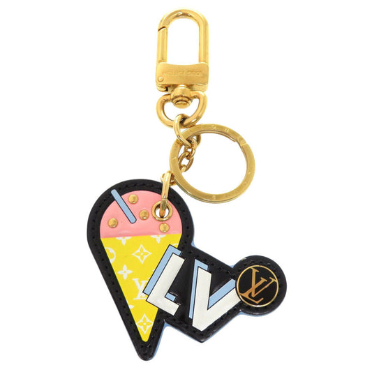 LOUIS VUITTON key ring M67291 leather black Portocle Summer Feel Ice Cream