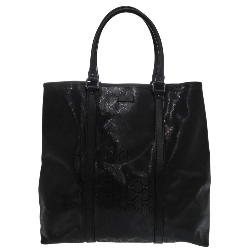 GUCCI Tote Bag 223668 PVC black GG implementation mens