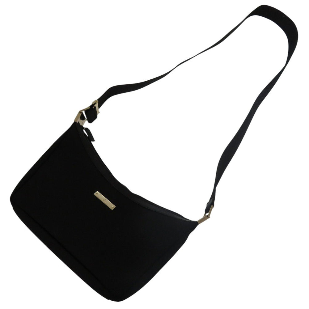 GUCCI Shoulder Bag canvas black logo Women
