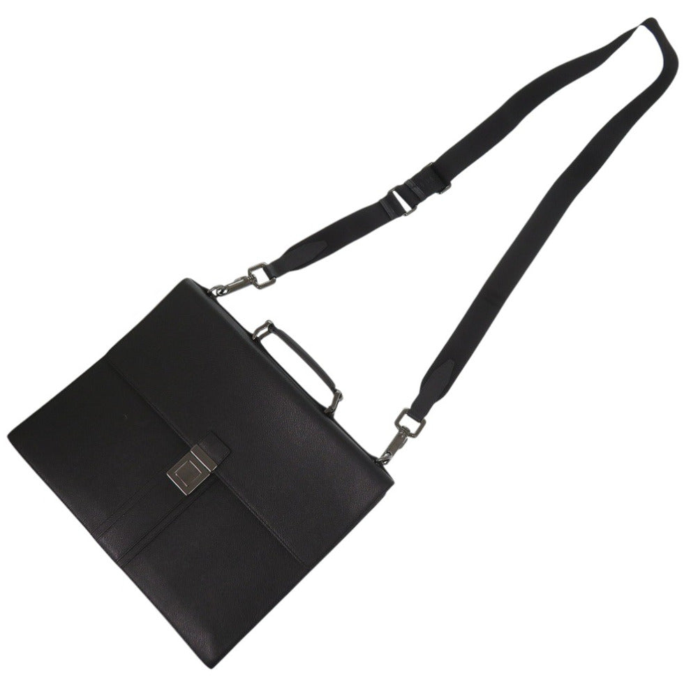 BURBERRY Business bag leather black 2WAY unisex(Unisex)