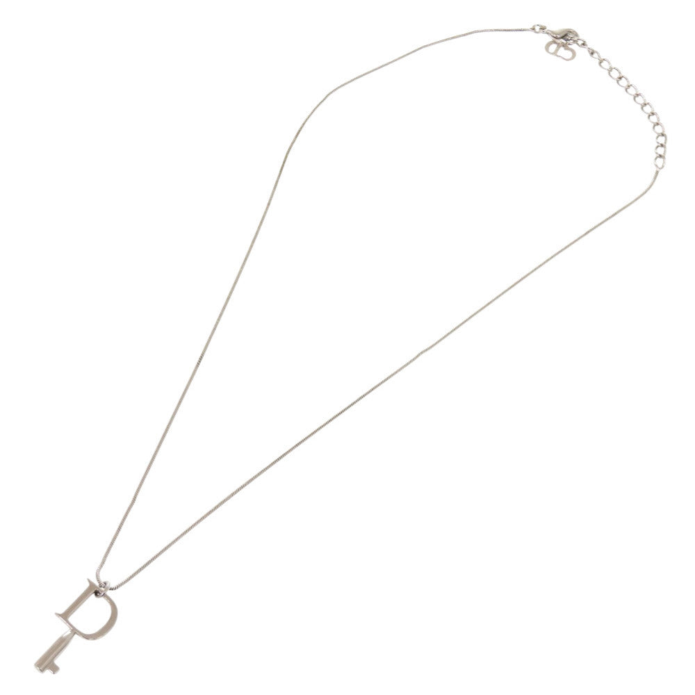 Dior Necklace metal Silver D key Women