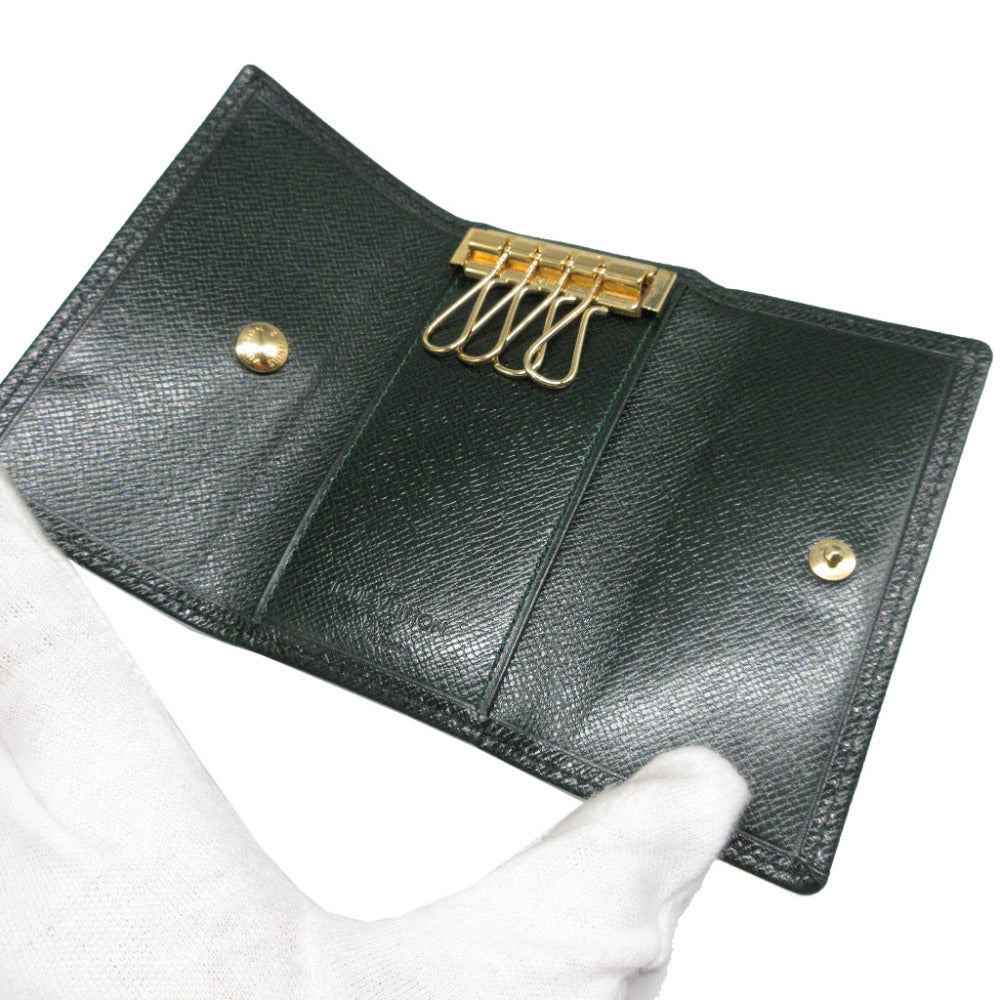 LOUIS VUITTON Key case Key holder  Taiga green 4 hooks Taiga Multicles unisex(Unisex)
