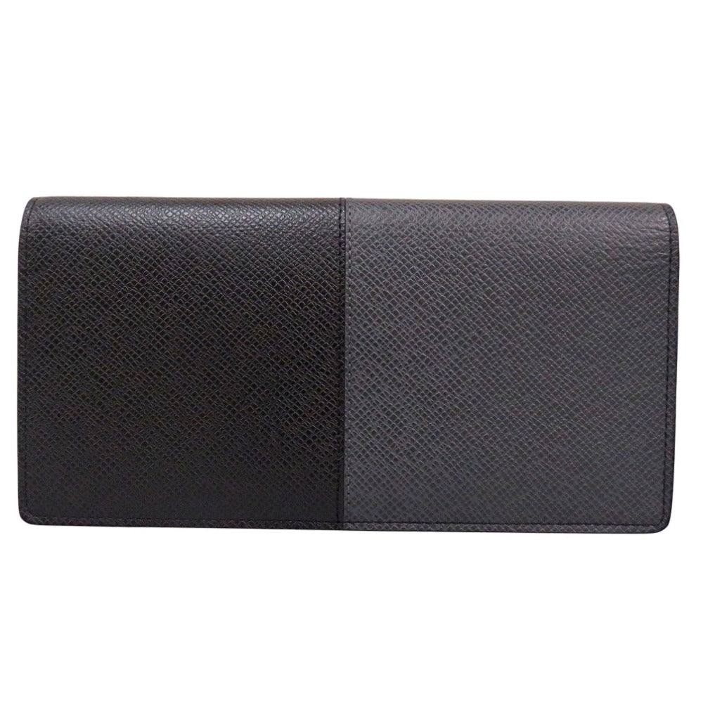 LOUIS VUITTON Long Wallet Purse M30715 Taiga gray Taiga Portefeuille Plaza NM mens