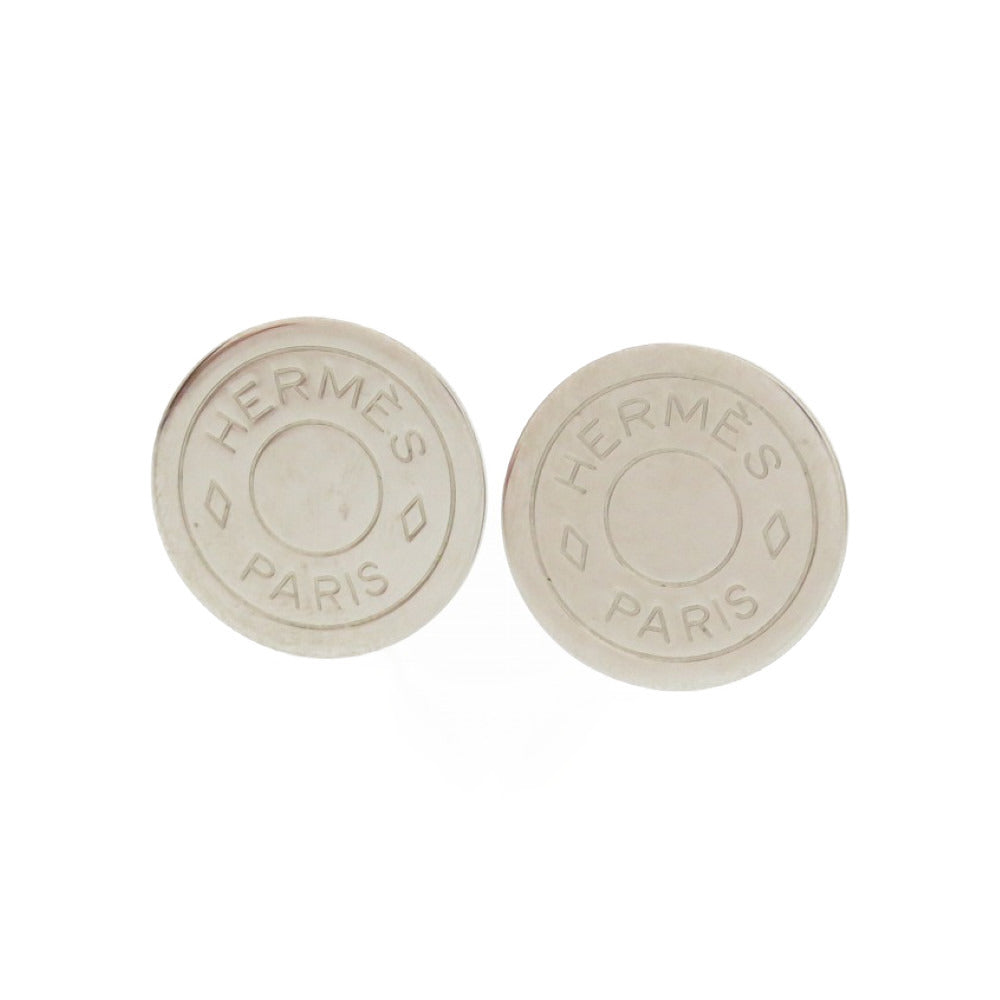 HERMES Earring metal Silver Serie Women