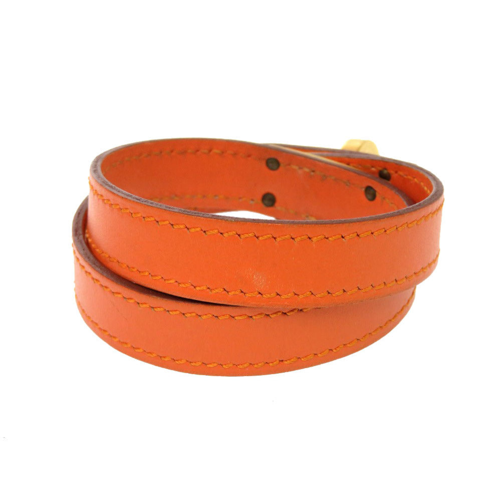 HERMES bracelet Swift Orange 2 stations Kelly DeBultour Women