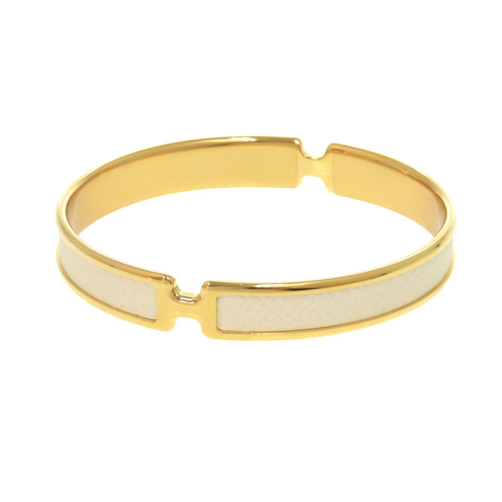 HERMES Bangle Epsom white Olympe Women T3