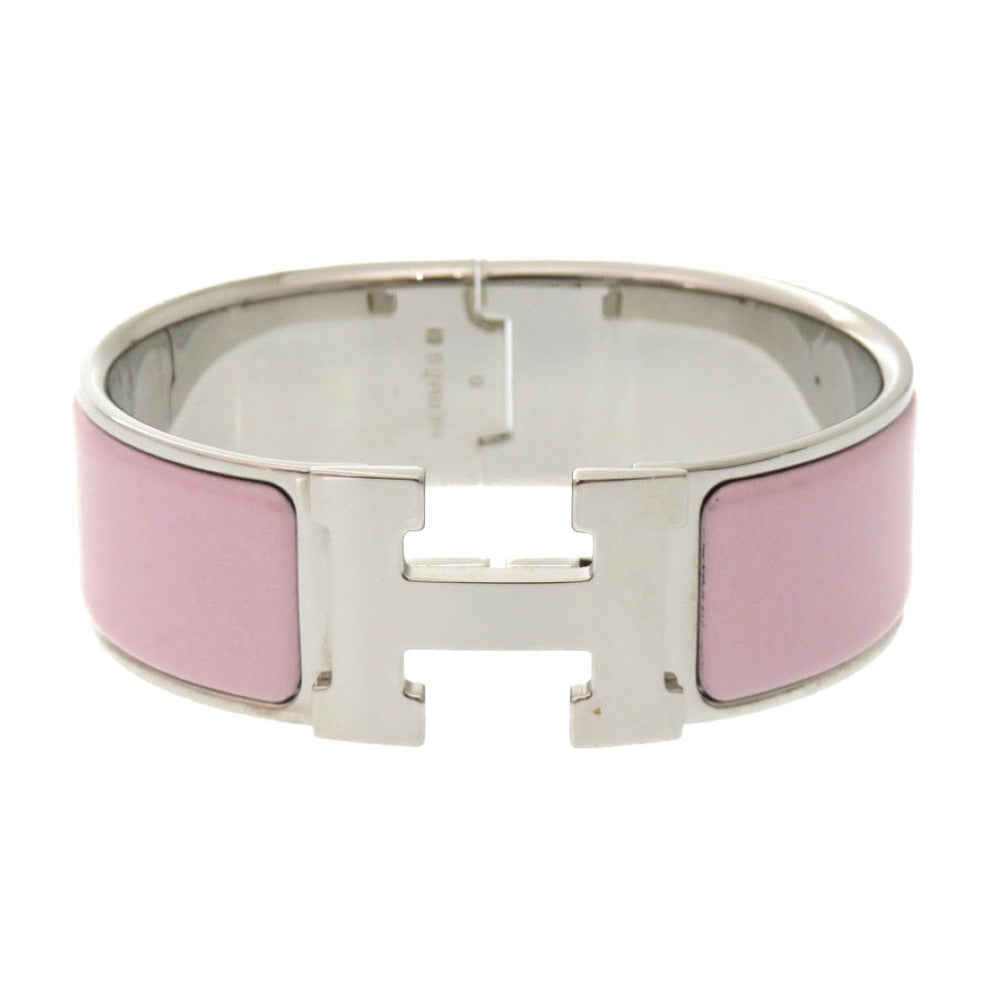 HERMES Bangle Palladium Plate pink clicclac GM