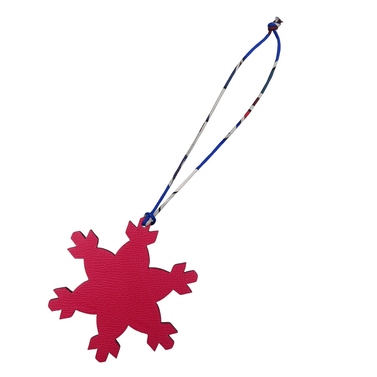 HERMES key ring Epsom, Silk pink Petite Ash Snowflake Women