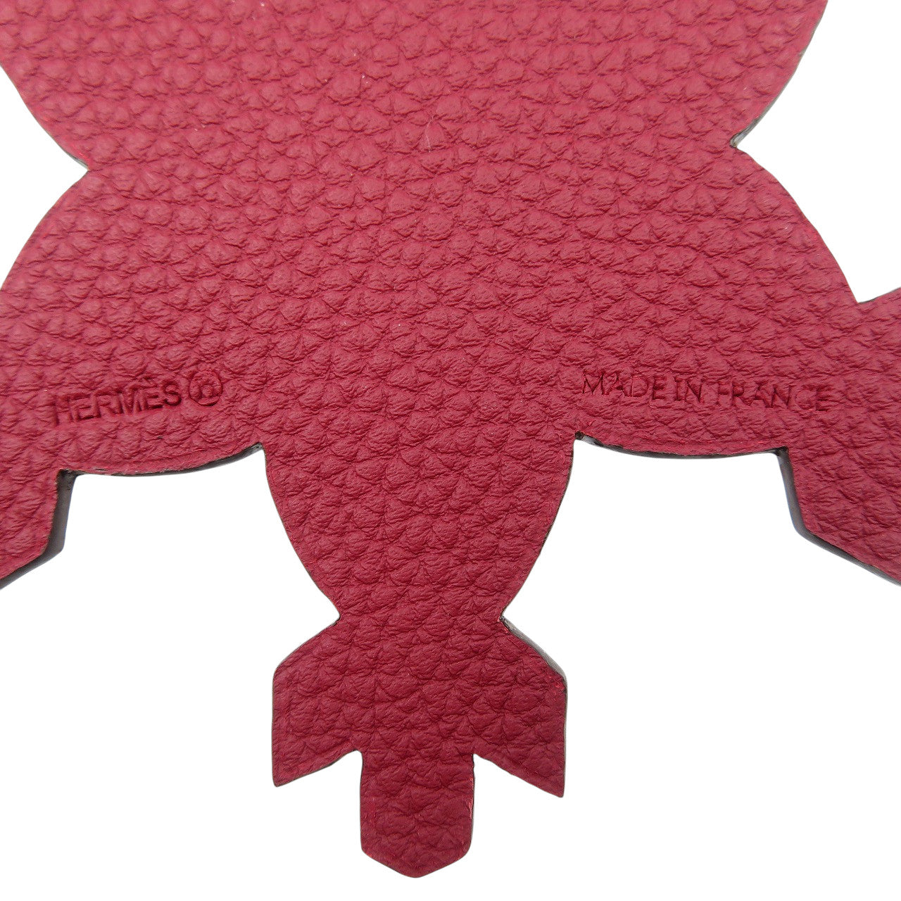 HERMES key ring Epsom, Silk pink Petite Ash Snowflake Women
