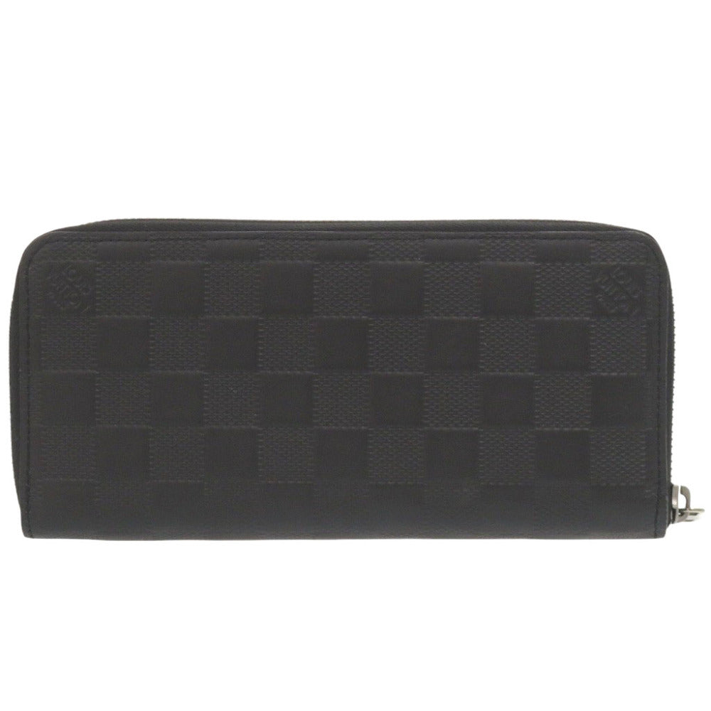 LOUIS VUITTON Long Wallet Purse N63548 Damier Anfini onyx Damier Zippy Wallet Vertical mens