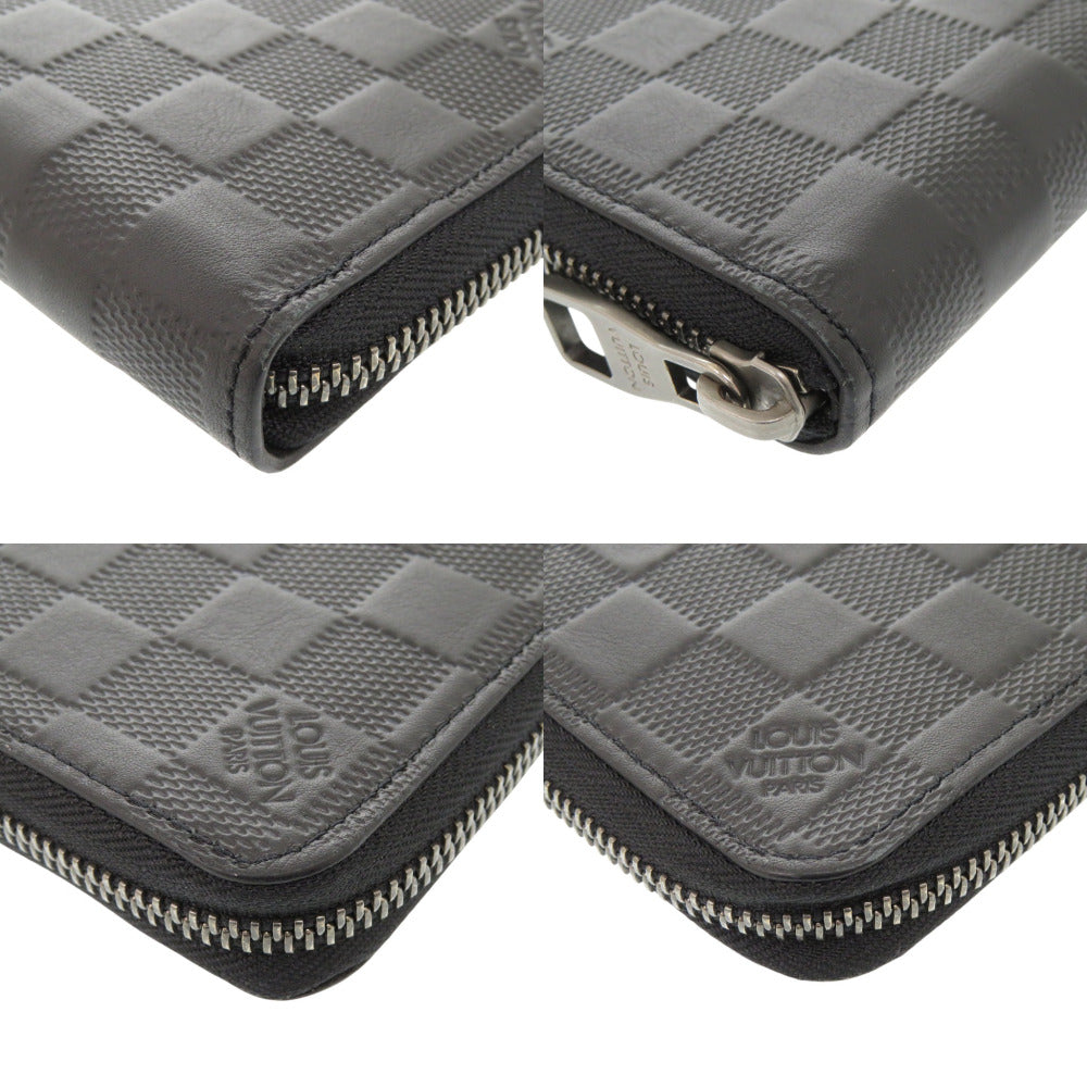 LOUIS VUITTON Long Wallet Purse N63548 Damier Anfini onyx Damier Zippy Wallet Vertical mens