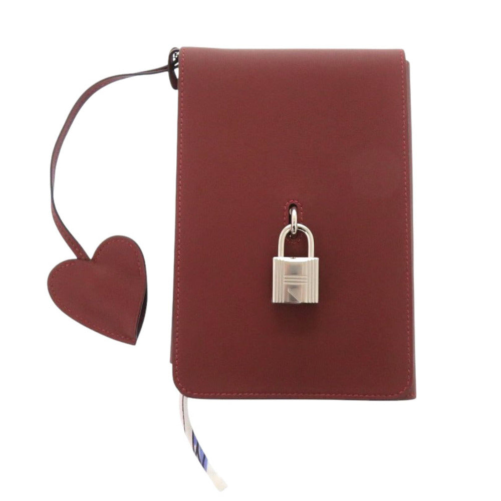 HERMES Notebook Vaux Swift Rouge ash Carne Secret Women