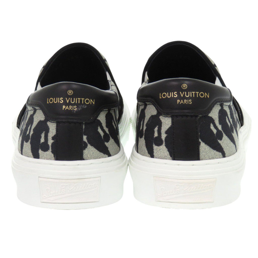 LOUIS VUITTON sneakers Canvas, Leather gray Trocadero NBA collaboration mens 5
