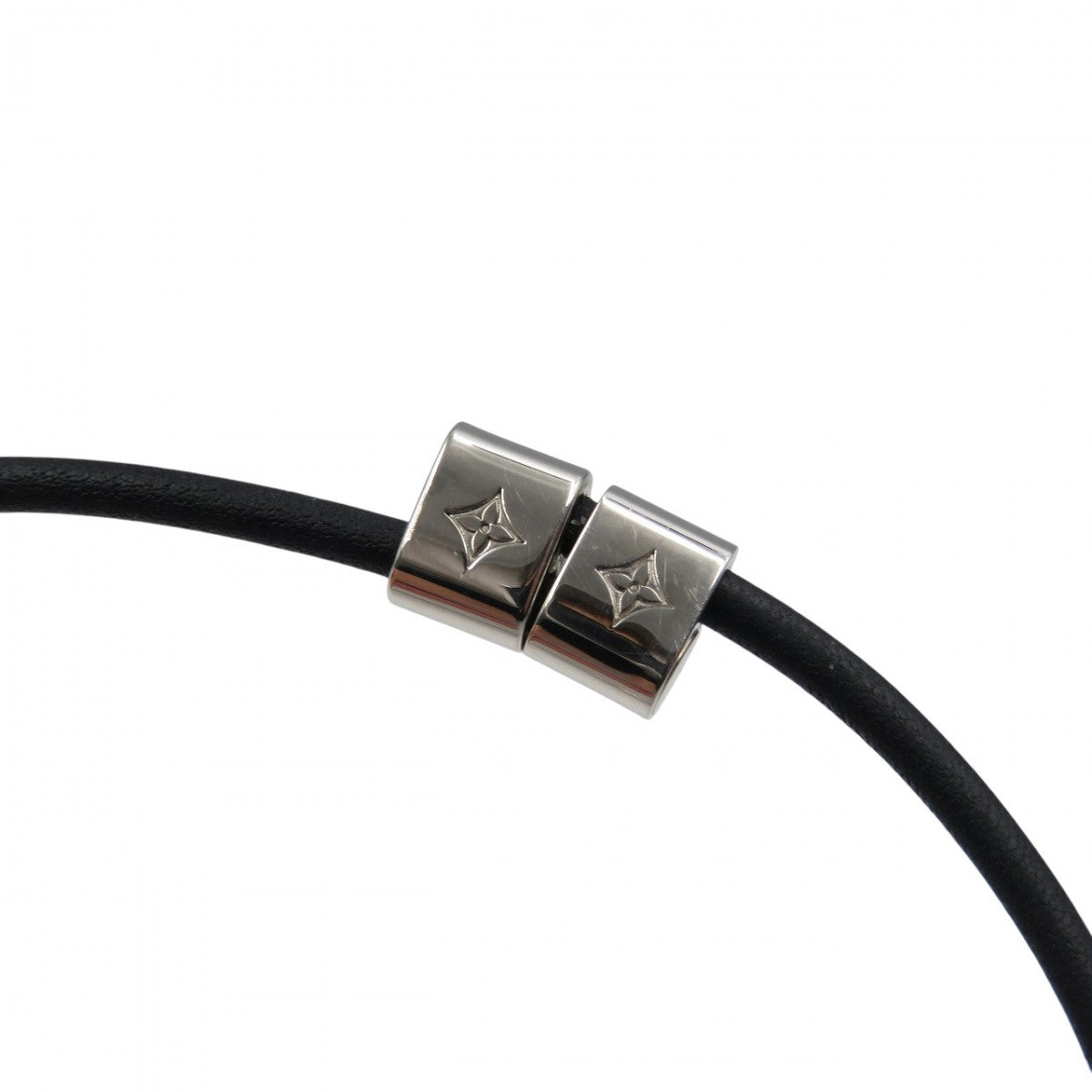 LOUIS VUITTON bracelet M8332Z Calfskin, Metal Silver Champs Elysees bracelet mens