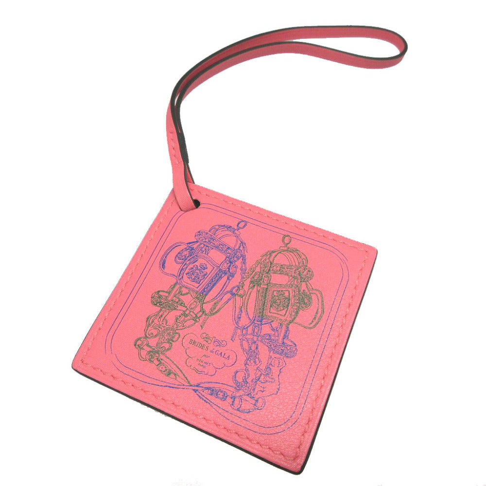 HERMES key ring Vaux Swift Roseet Carenano BRIDES de GALA unisex(Unisex)