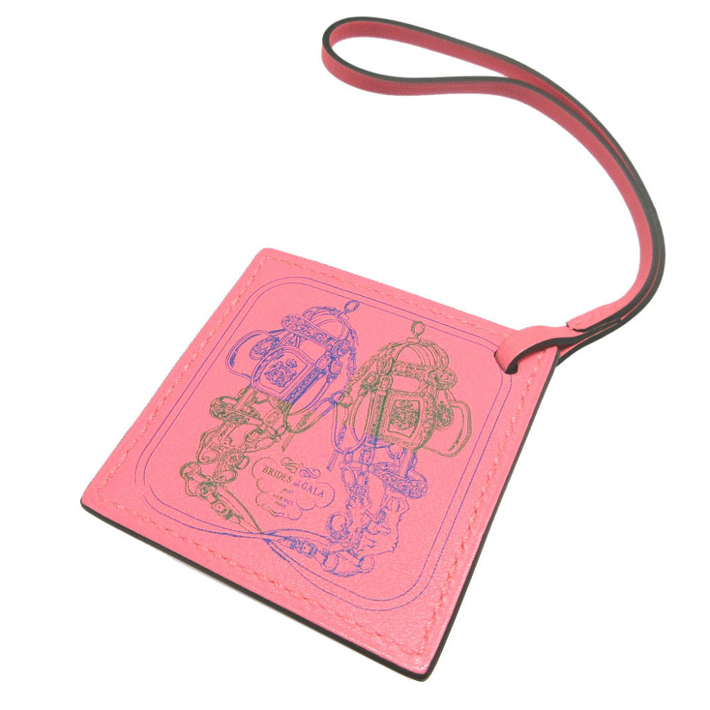 HERMES key ring Vaux Swift Roseet Carenano BRIDES de GALA unisex(Unisex)