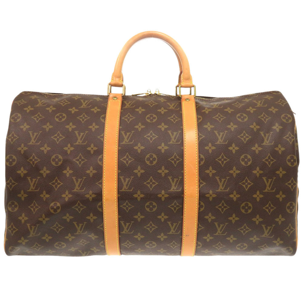 LOUIS VUITTON Boston Duffel bag M41426 Monogram canvas Brown Monogram Keepall 50 mens